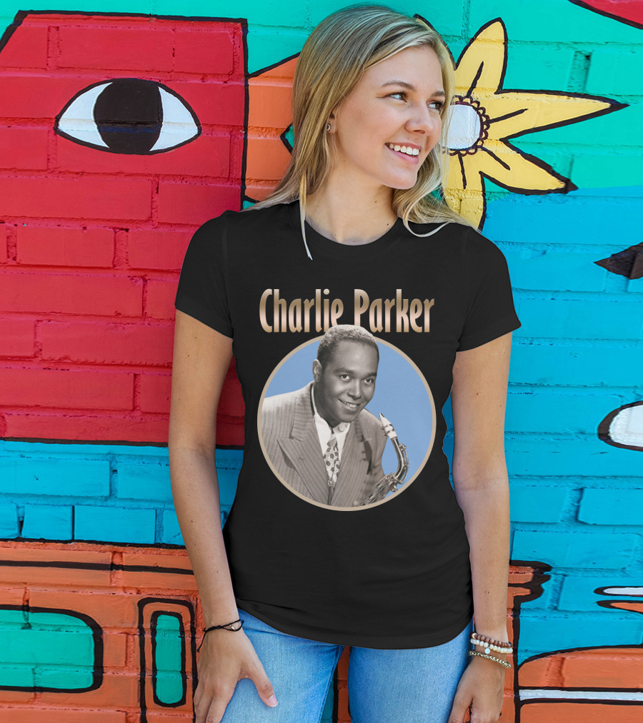 Charlie Parker Jazz Saxophone Legend Vintage T-Shirt