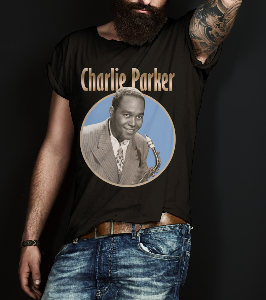 Charlie Parker Jazz Saxophone Legend Vintage T-Shirt