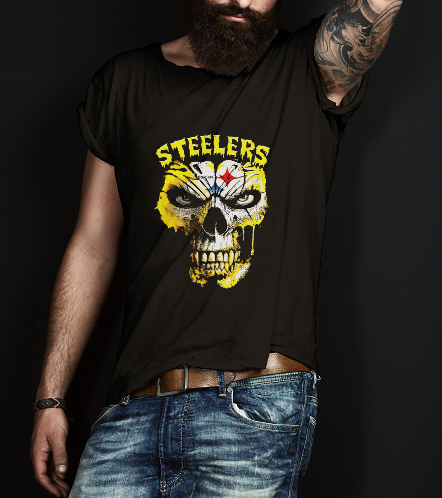 Steelers Skull Fan Icon T-Shirt