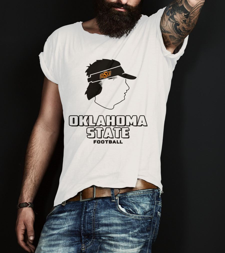 Oklahoma State OSU Head Visor Football T-Shirt