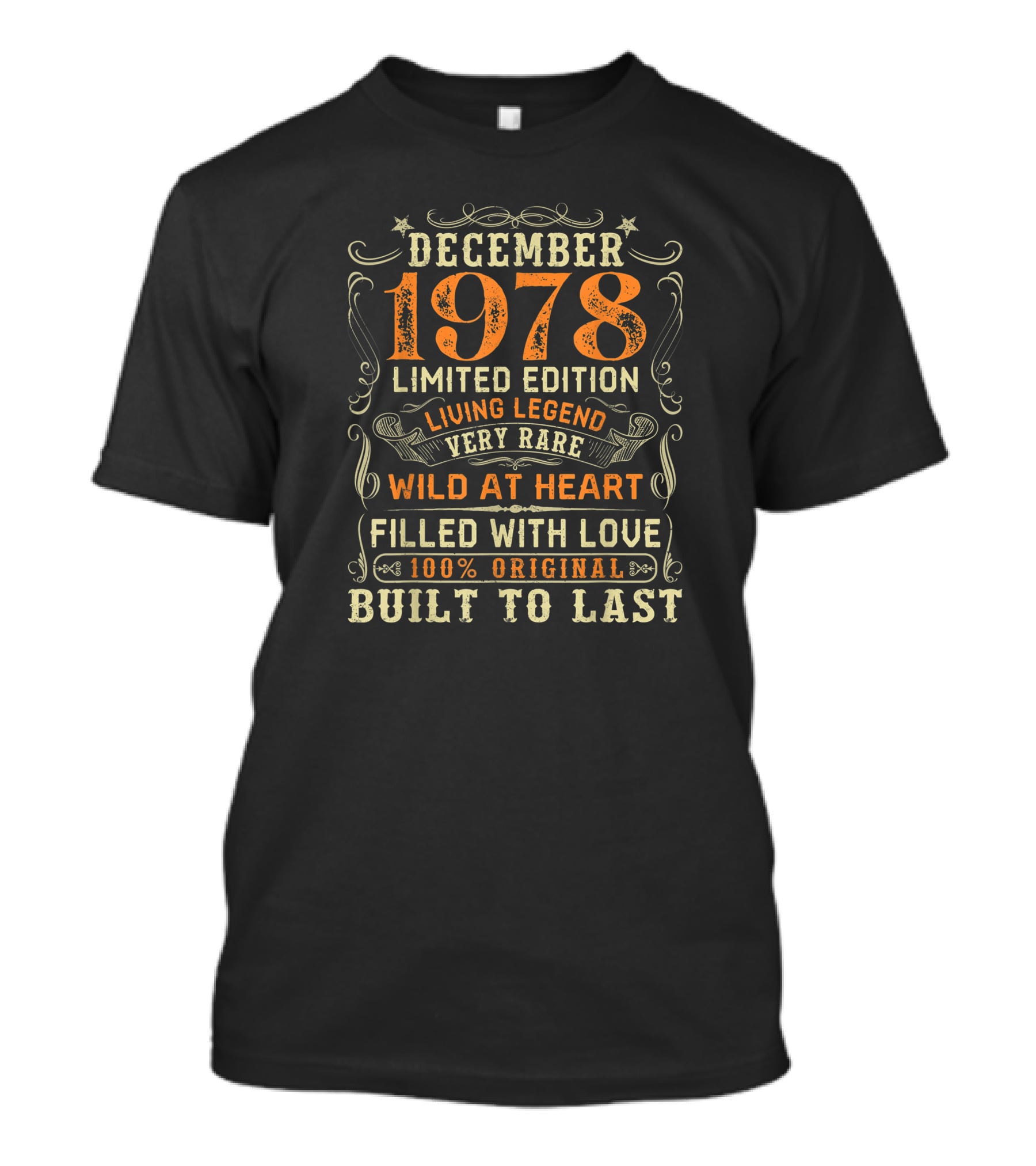 December 1978 Living Legend Very Rare Wild At Heart Built To Last T-Shirt