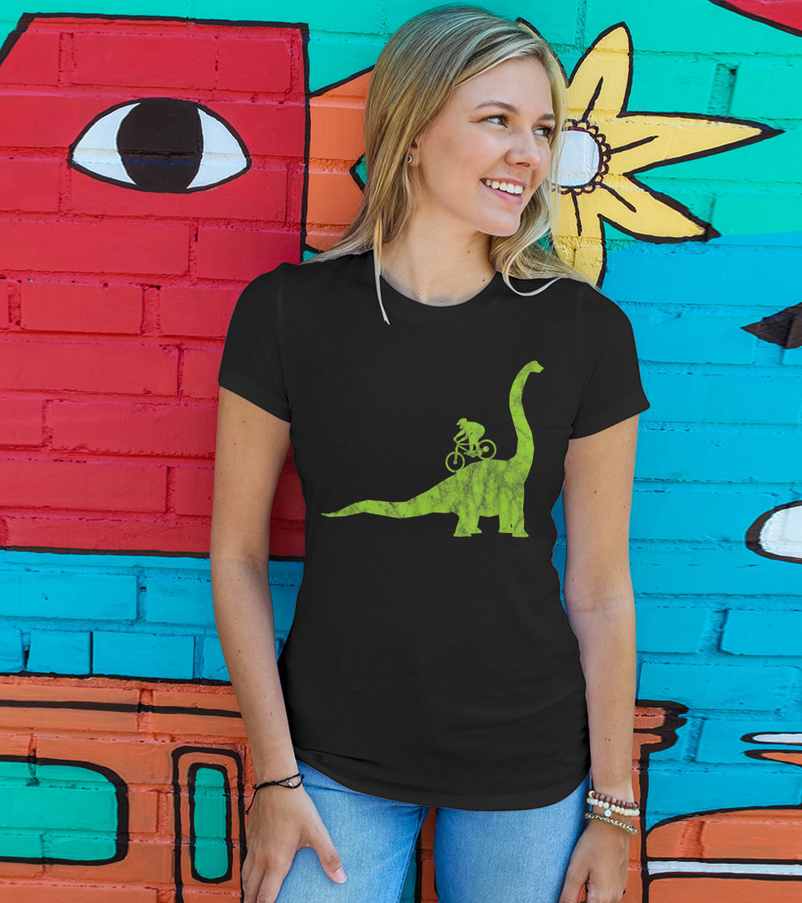 Mountain Bike MTB Dinosaur Funny Cycling Bicycle Rider Adventure T-Shirt