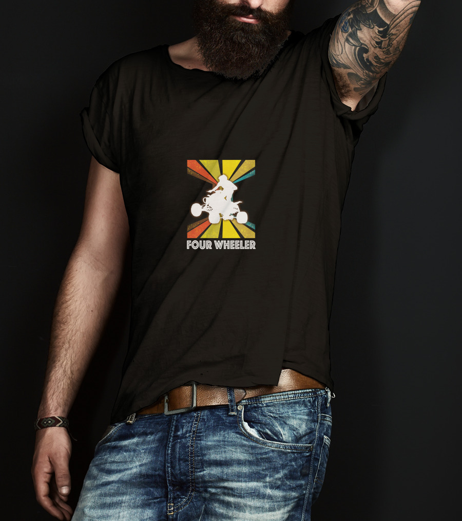 Vintage Dirt Bike Quad Retro Brap Four Wheeler T-Shirt