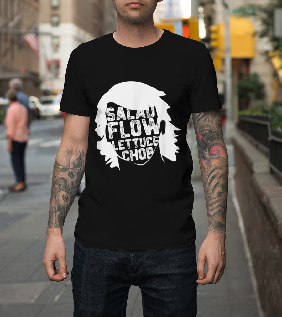 Salad Flow Lettuce Chop Hockey Hair Funny T-Shirt