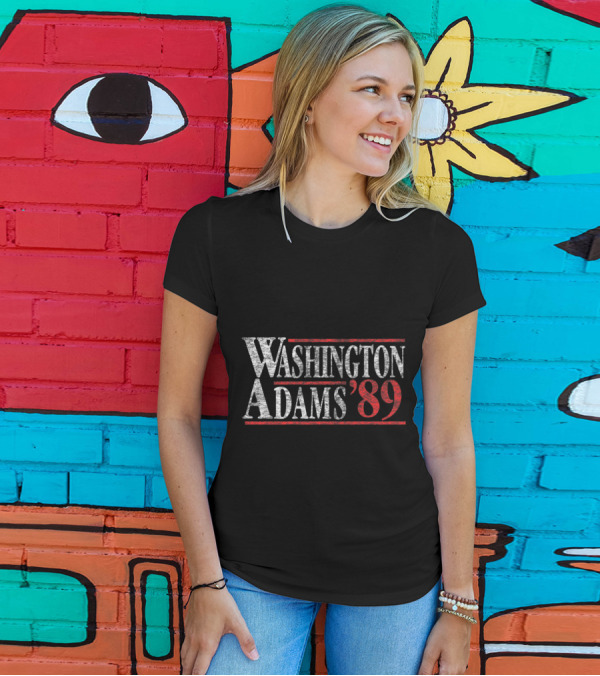 Washington Adams '89 Patriotic Ind July 4th T-Shirt
