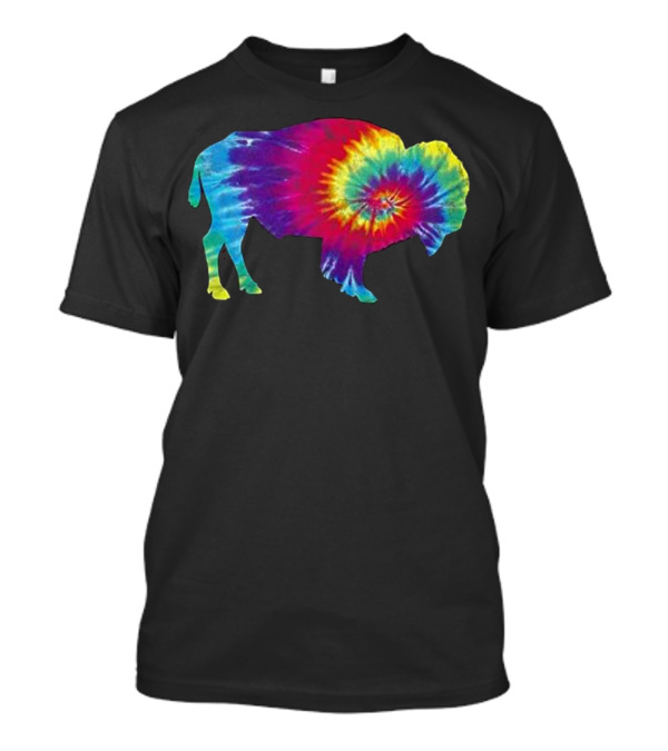 Vintage Tie Dye Bison American Buffalo Retro T-Shirt