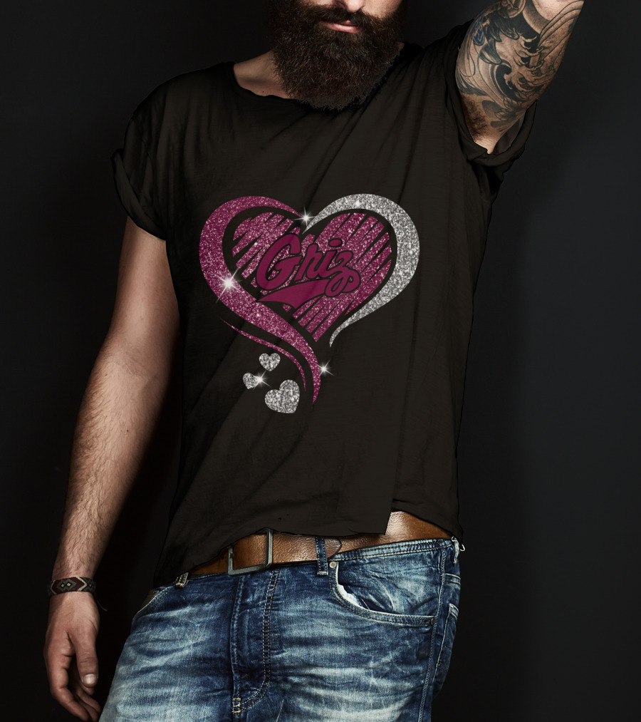 Griz Sparkling Heart T-Shirt