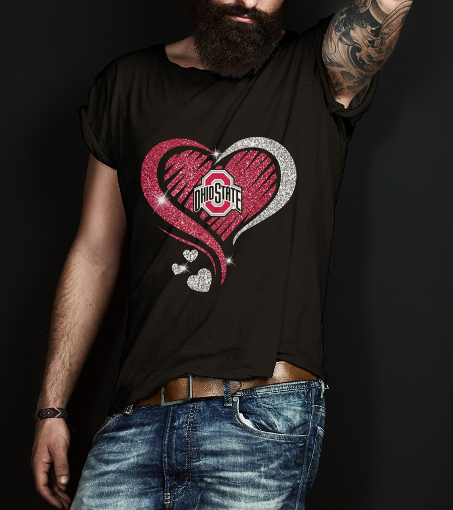 Ohio State Sparkling Heart T-Shirt