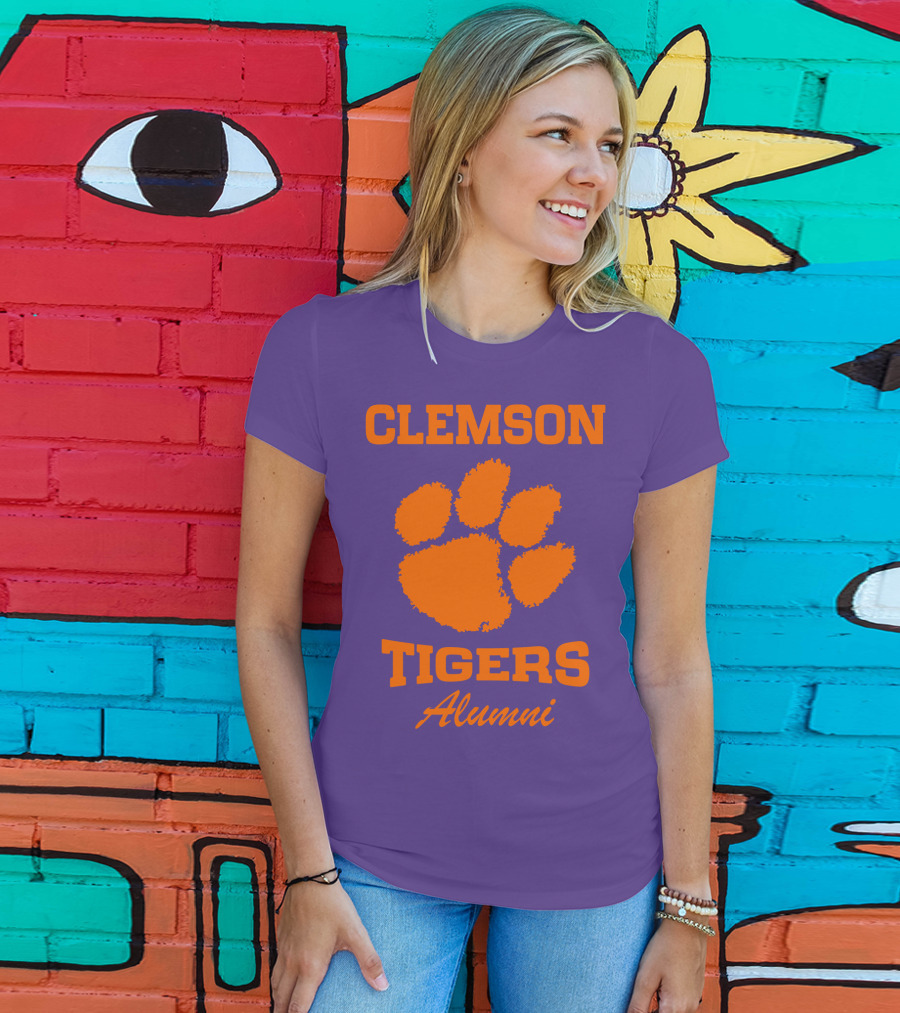 Clemson Tigers Alumni Paw Prints T-Shirt