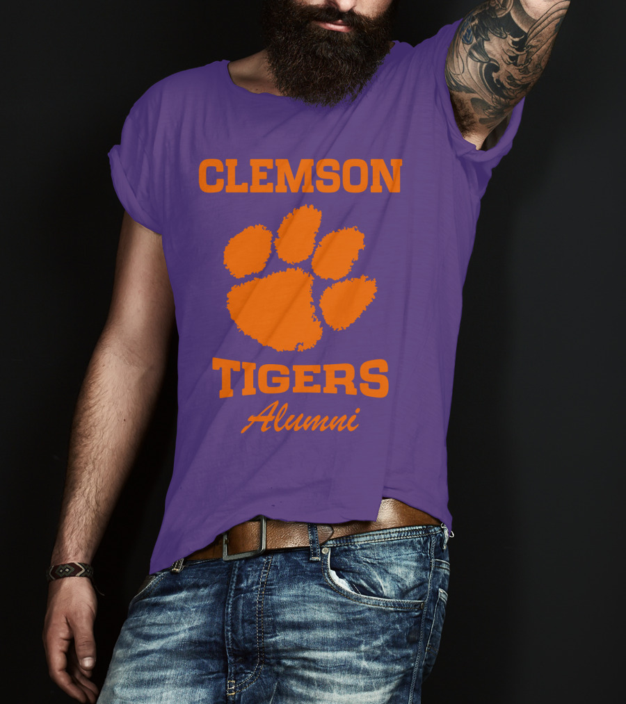 Clemson Tigers Alumni Paw Prints T-Shirt