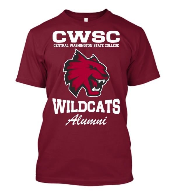 CWSC Central Washington State College Wildcats Alumni T-Shirt