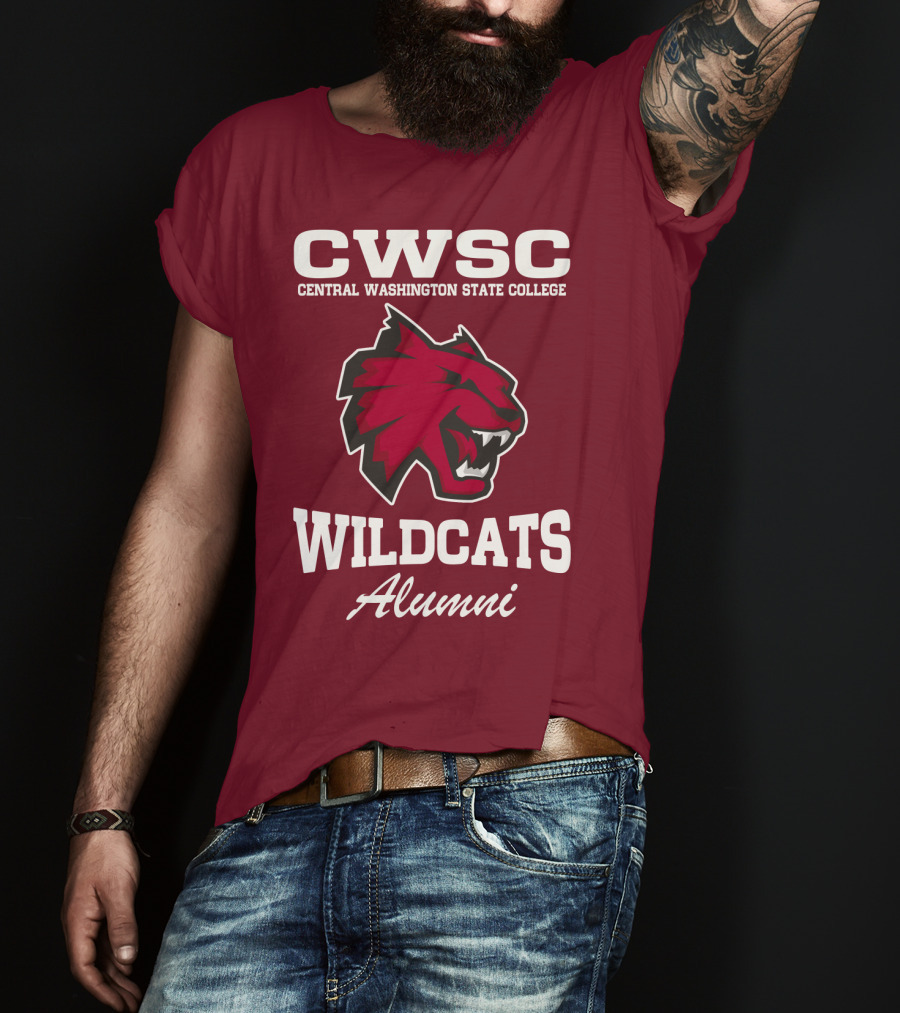 CWSC Central Washington State College Wildcats Alumni T-Shirt