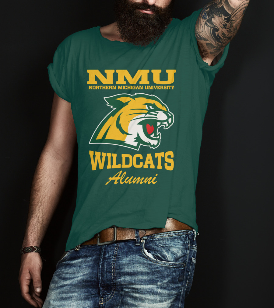 NMU Northern Michigan University Wildcats Alumni T-Shirt
