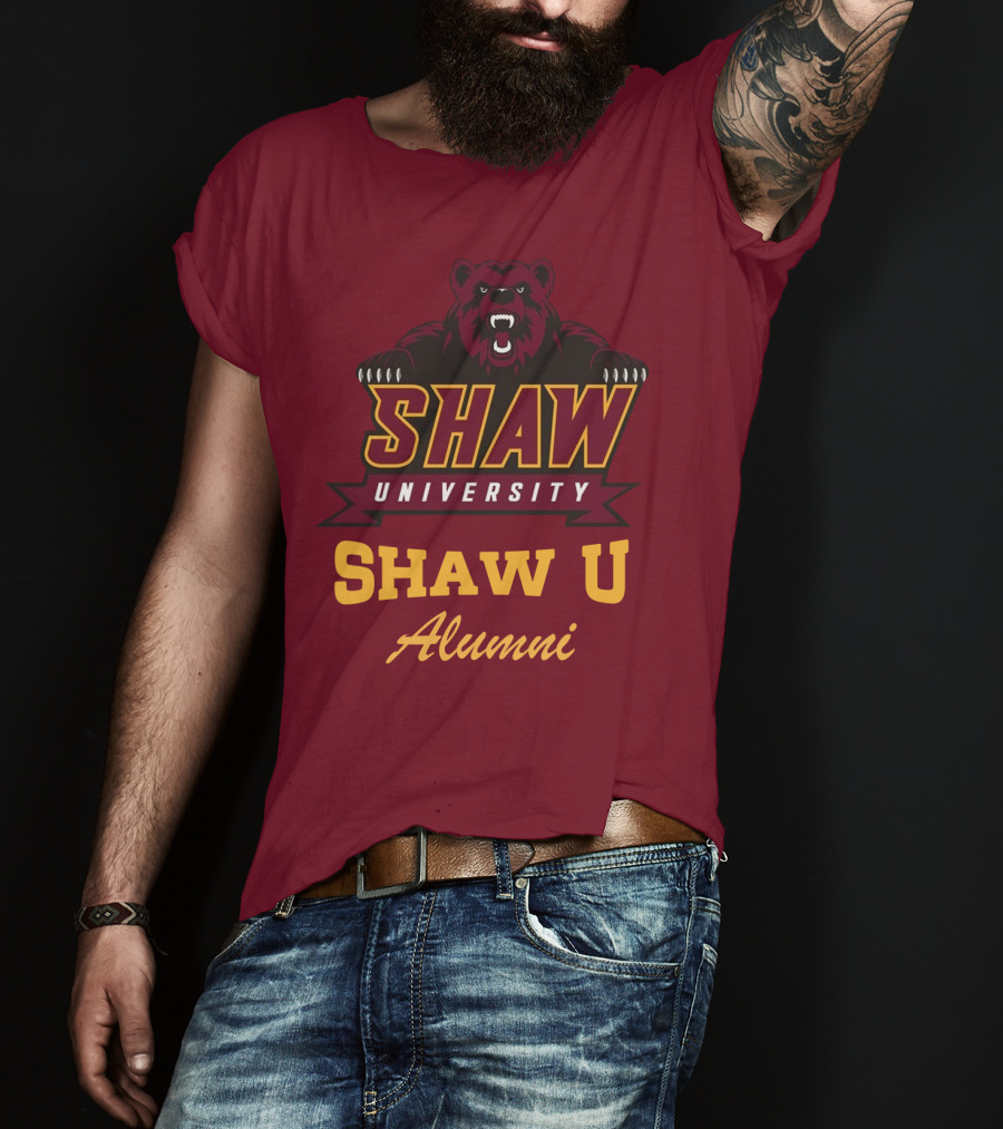 Shaw University Bear Shaw U Alumni T-Shirt