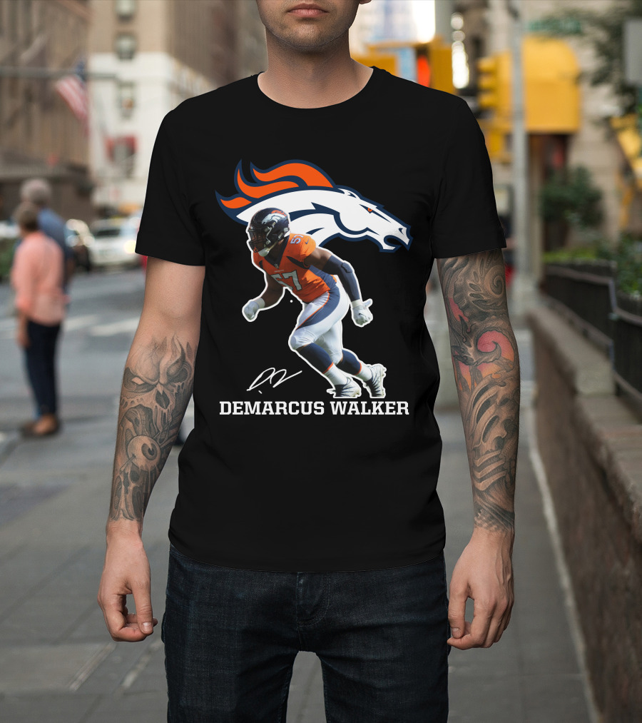 Demarcus Walker Denver Broncos 57 Football Player T-Shirt
