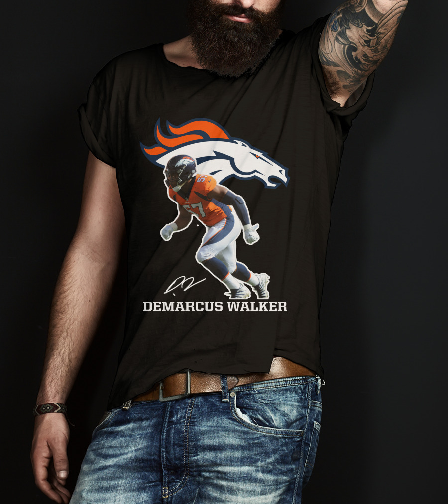 Demarcus Walker Denver Broncos 57 Football Player T-Shirt