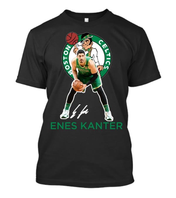Enes Kanter Boston Celtics Basketball Player Signed Bc06 T-Shirt