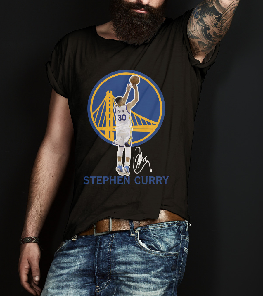 Stephen Curry Golden State Warriors 30 Signature Shot Gsw01 T-Shirt