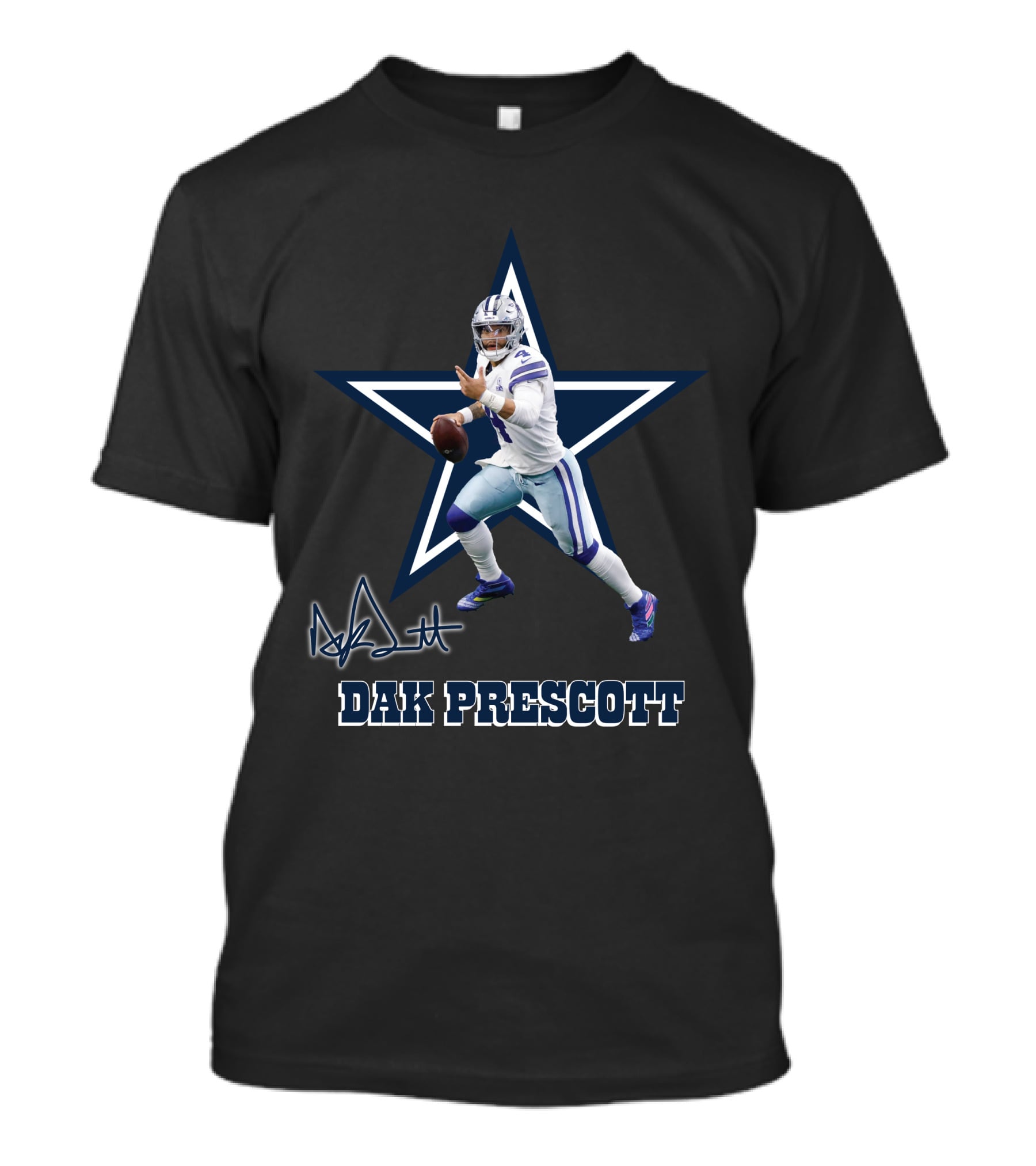 Dak Prescott Dallas Cowboys Star Signature T-Shirt