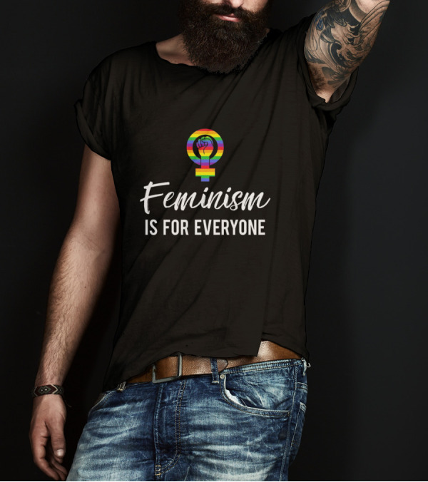 Feminism Is For Everyone Women's Rights Rainbow T-Shirt