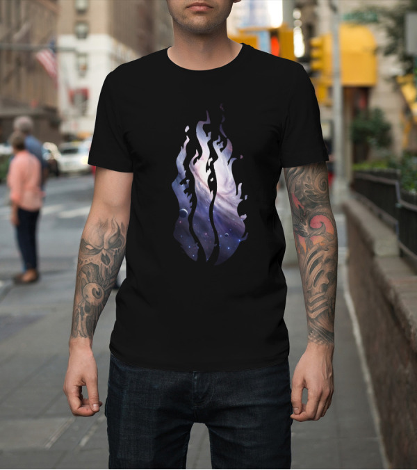 Shirt: Preston Galaxy Flame Cosmic Universe T-Shirt Preston Galaxy Flame Cosmic Universe T-Shirt