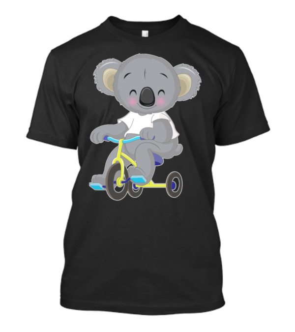 Koala Bear Riding Yellow Tricycle T-Shirt