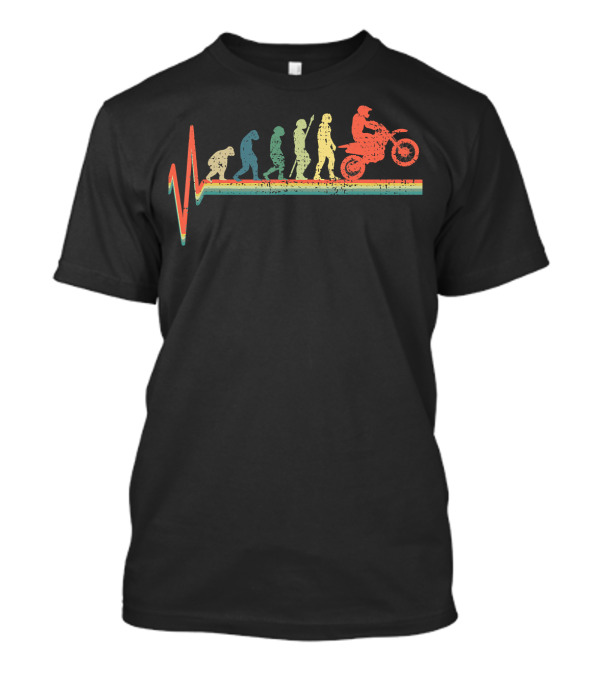 Evolution Of Motocross Dirt Bike Biker Stunt Journey T-Shirt