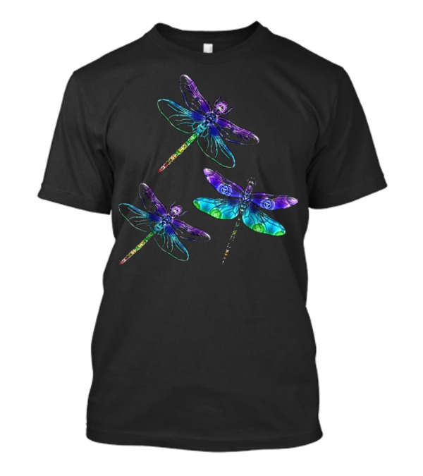 Dragonfly Spirit Animal Chakra Energy T-Shirt