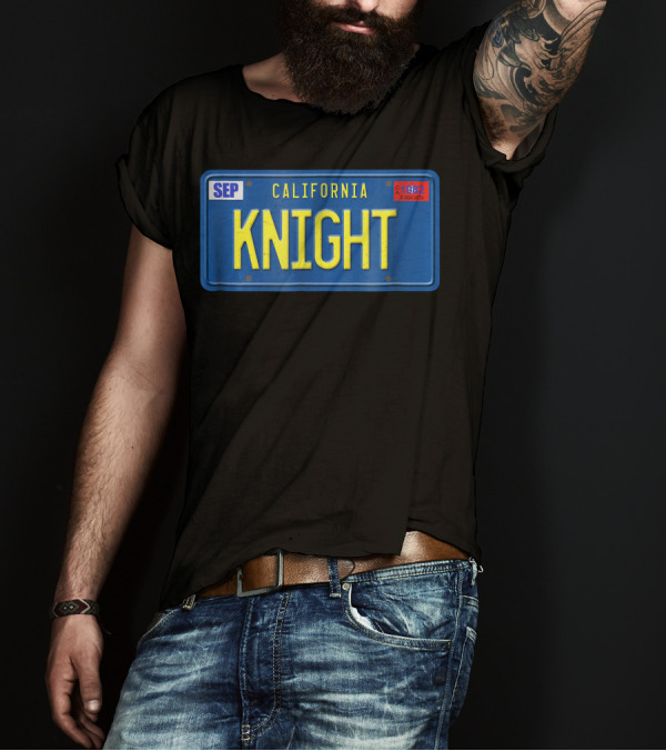 California KNIGHT 1982 License Plate T-Shirt