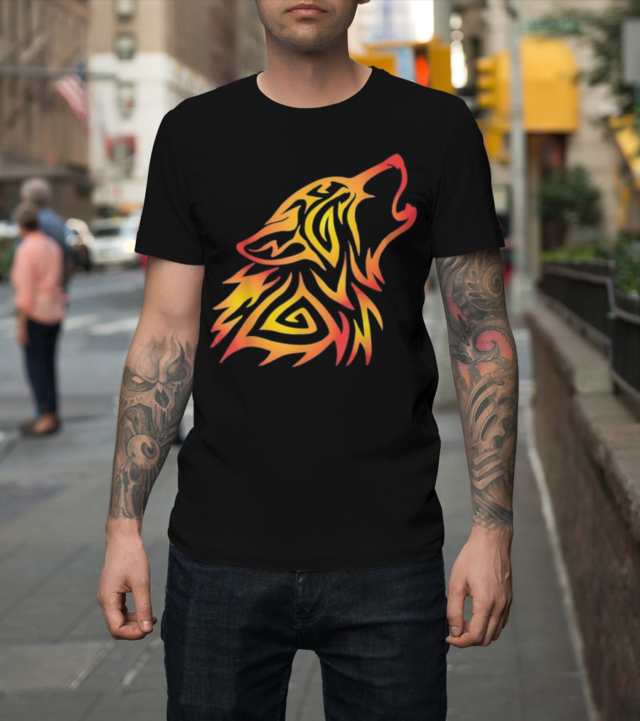 Fenrir Wolf Nordic Howl Valhal Odin T-Shirt