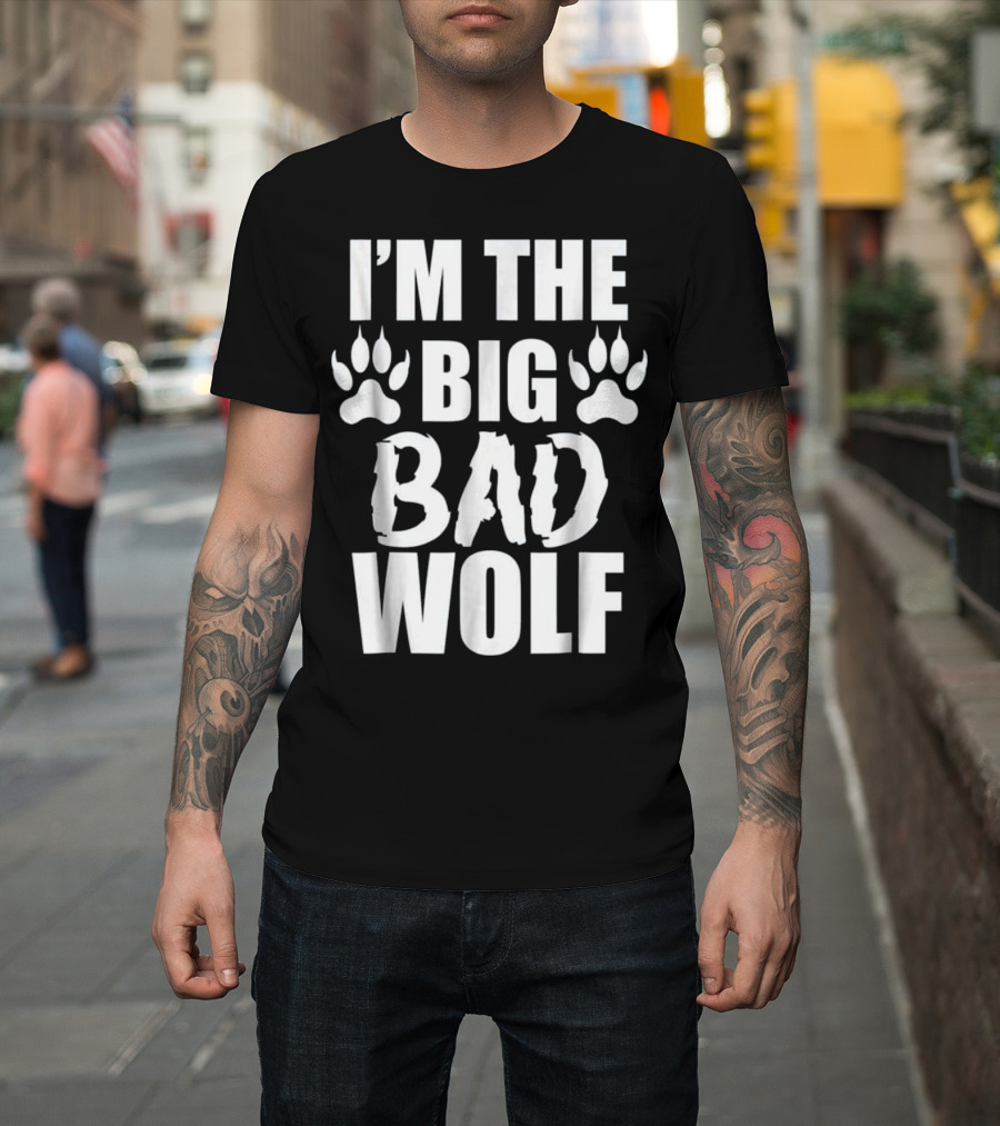 I'm The Big Bad Wolf Paw Prints T-Shirt