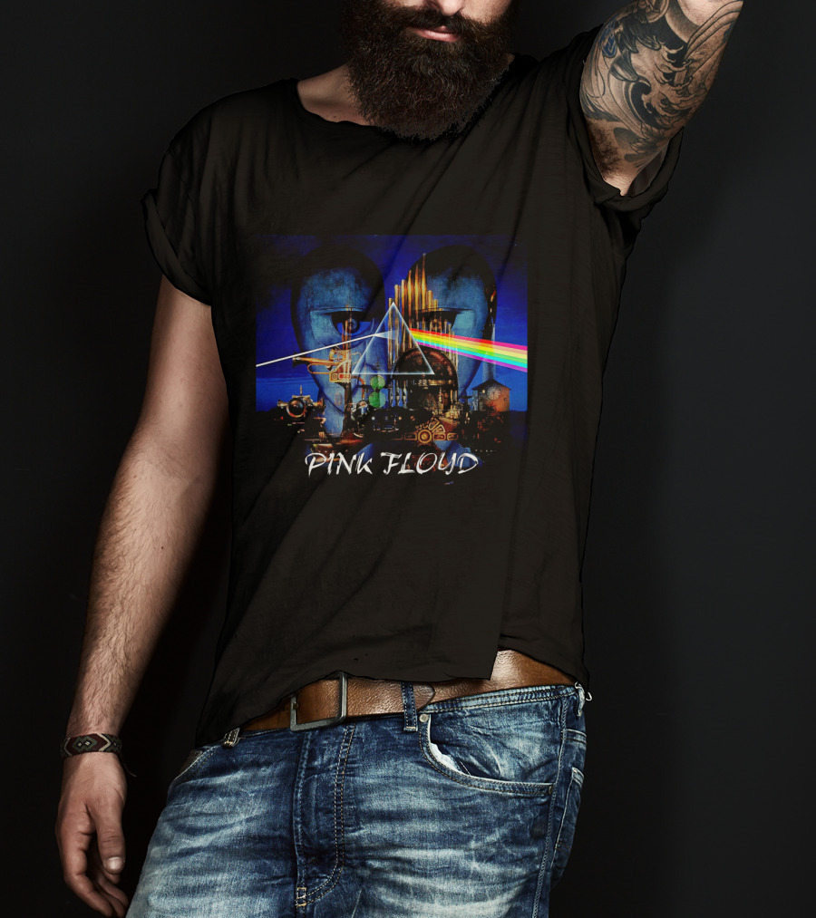 Pink Floyd Dark Side Of The Moon Division Bell Mashup T-Shirt
