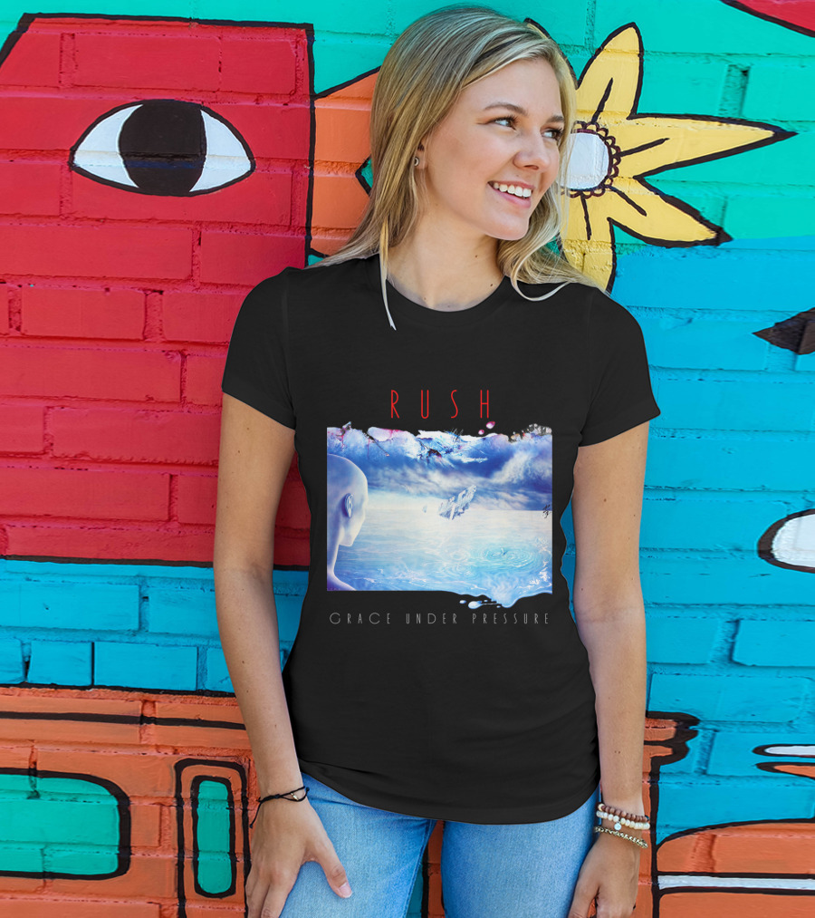 Rush Grace Under Pressure Album Cover Art With Surreal Ocean And Sky T-Shirt
