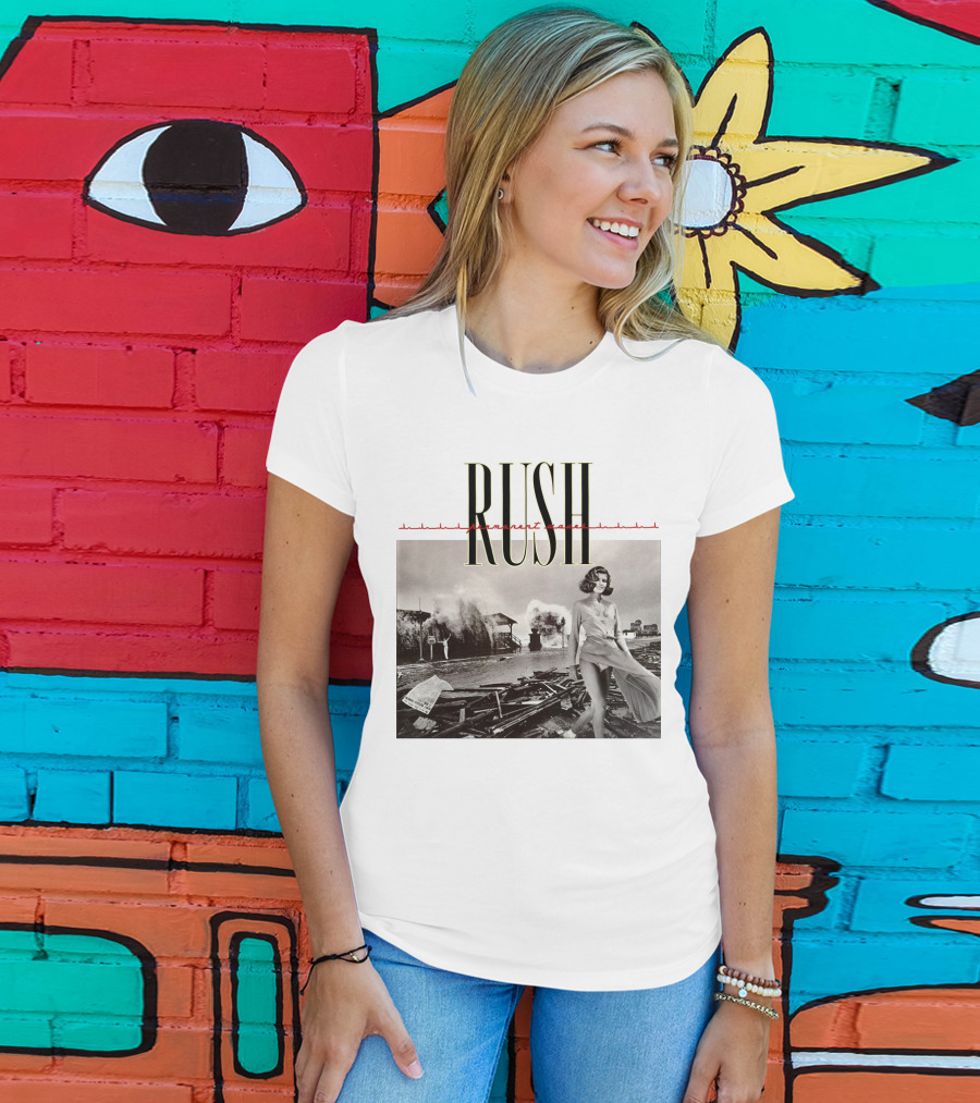 Rush Permanent Waves Classic Album Cover Photography T-Shirt