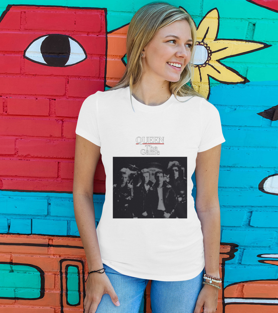 Queen The Game Band Photo Vintage Album Cover T-Shirt