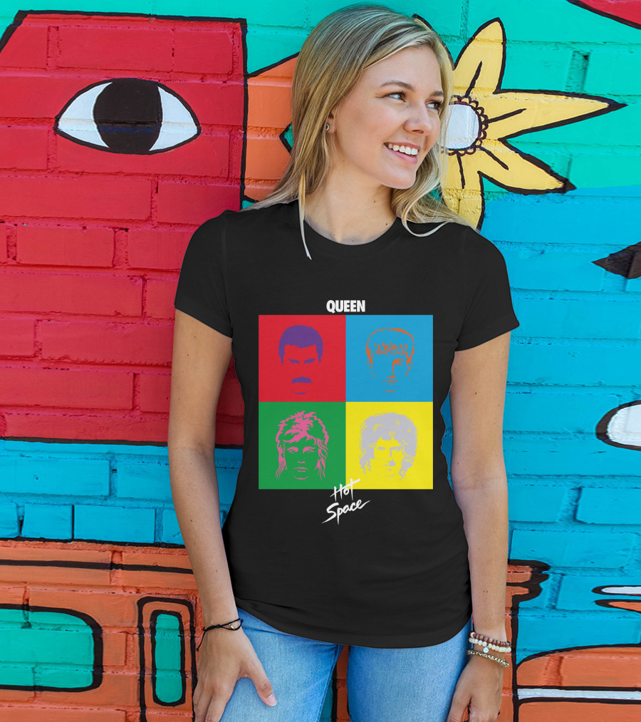 Queen Hot Space Album Pop Art Faces T-Shirt