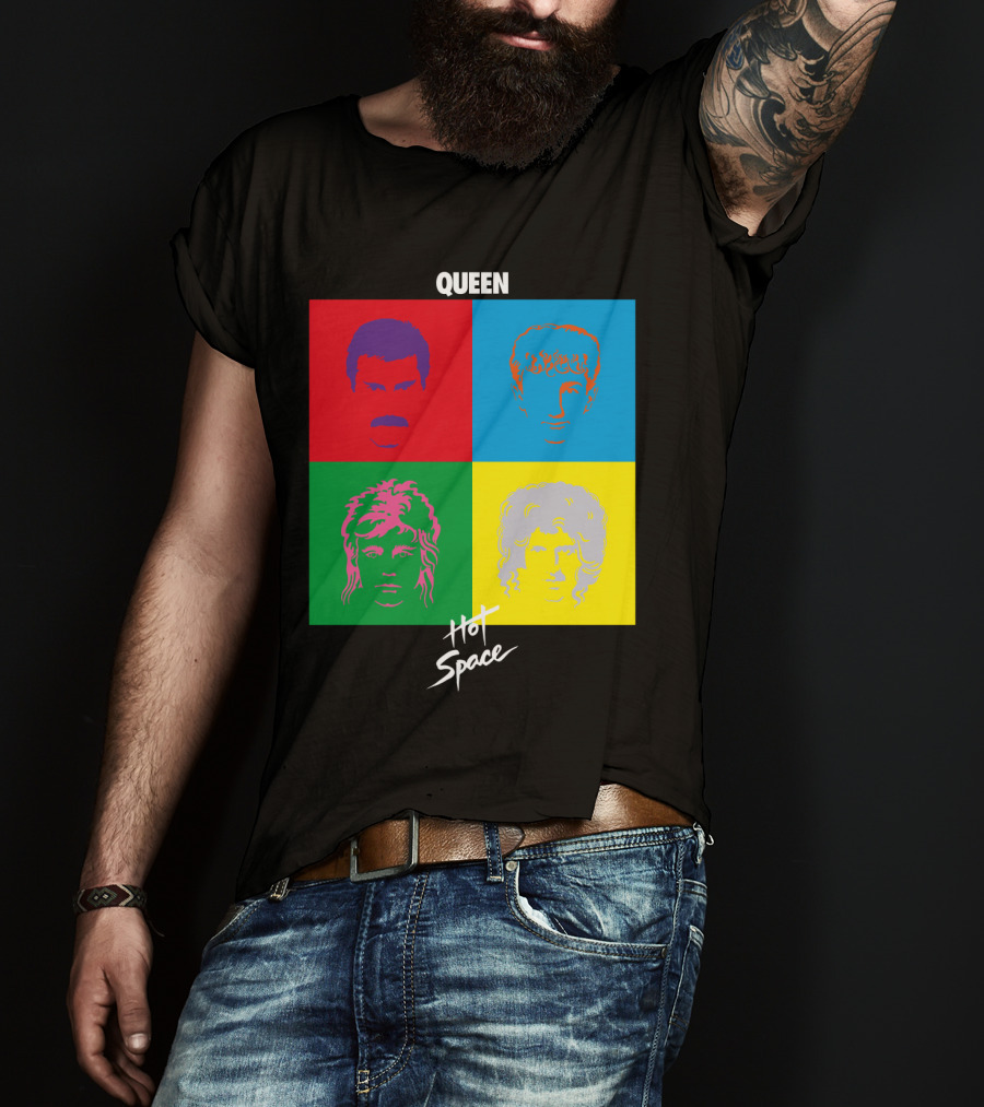 Queen Hot Space Album Pop Art Faces T-Shirt
