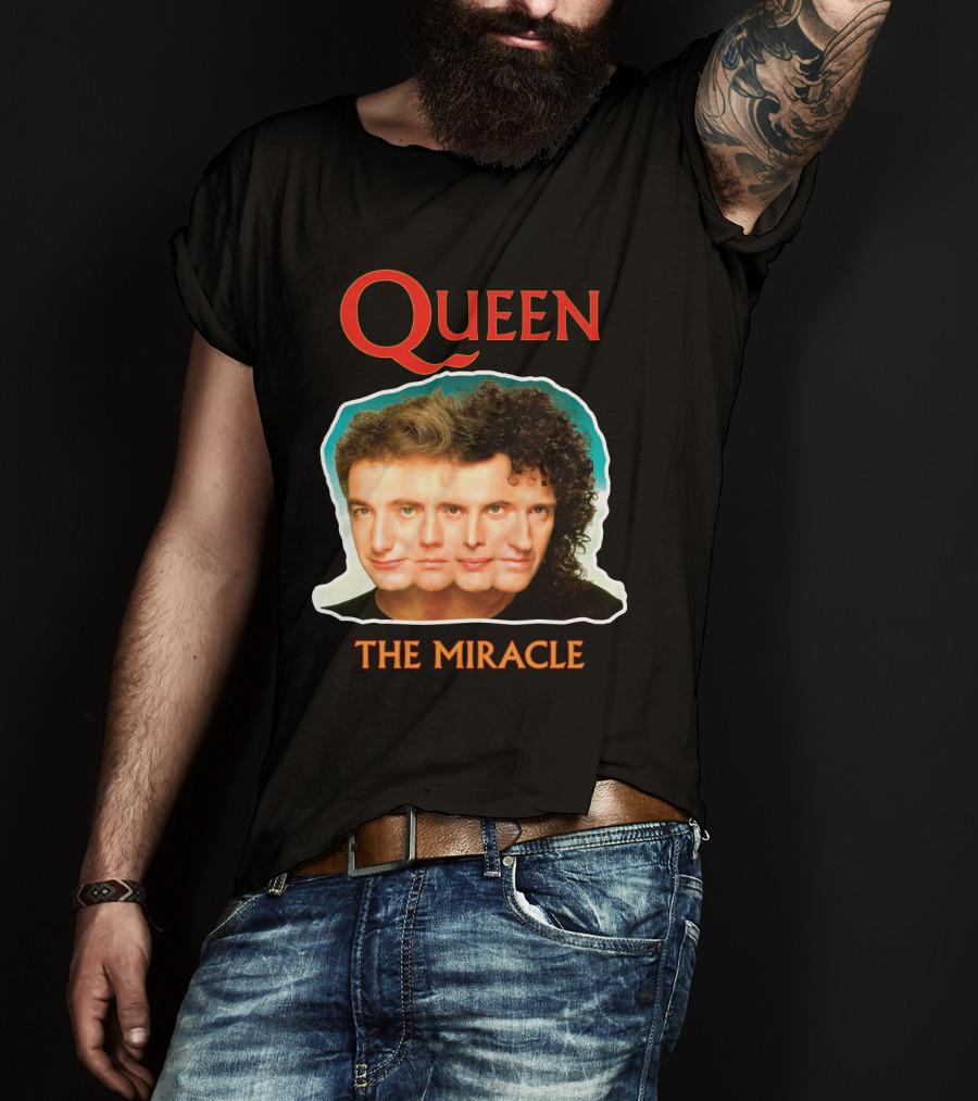 Queen The Miracle Album Cover Collage Faces T-Shirt