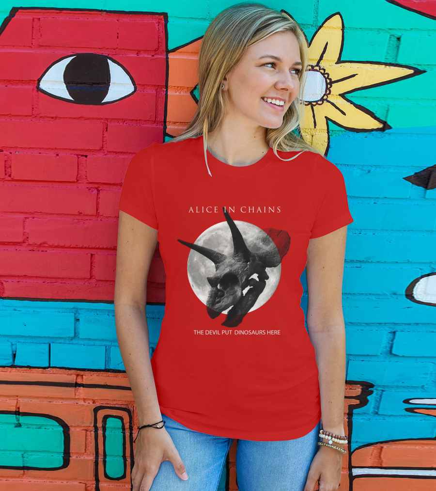 Alice In Chains The Devil Put Dinosaurs Here T-Shirt