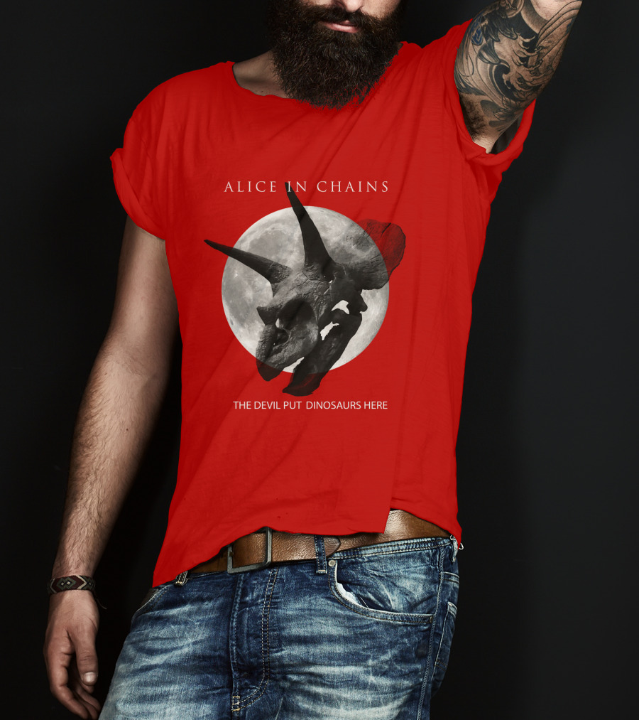 Alice In Chains The Devil Put Dinosaurs Here T-Shirt