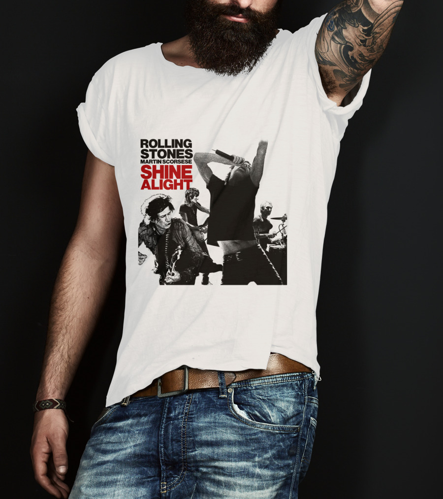 Rolling Stones Martin Scorsese Shine A Light T-Shirt
