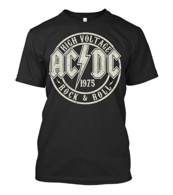 Acdc High Voltage Rock & Roll 1975 T-Shirt