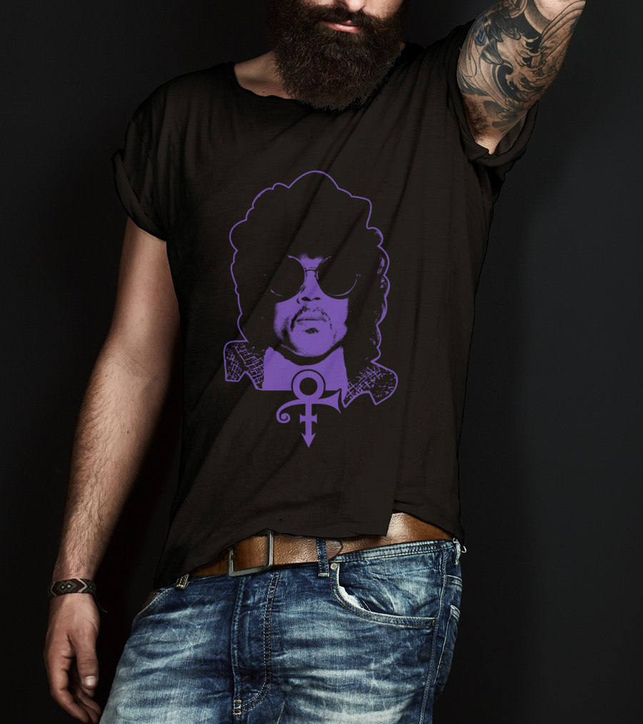Pr 23 Purple Iconic Symbol And Portrait T-Shirt