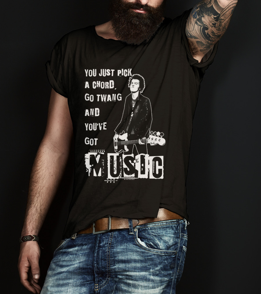 You Just Pick A Chord Go Twang And You've Got Music T-Shirt