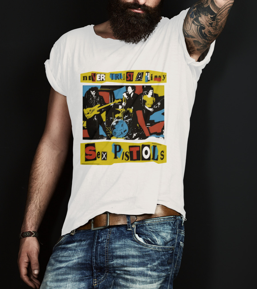 Never Trust A Hippy Sex Pistols T-Shirt