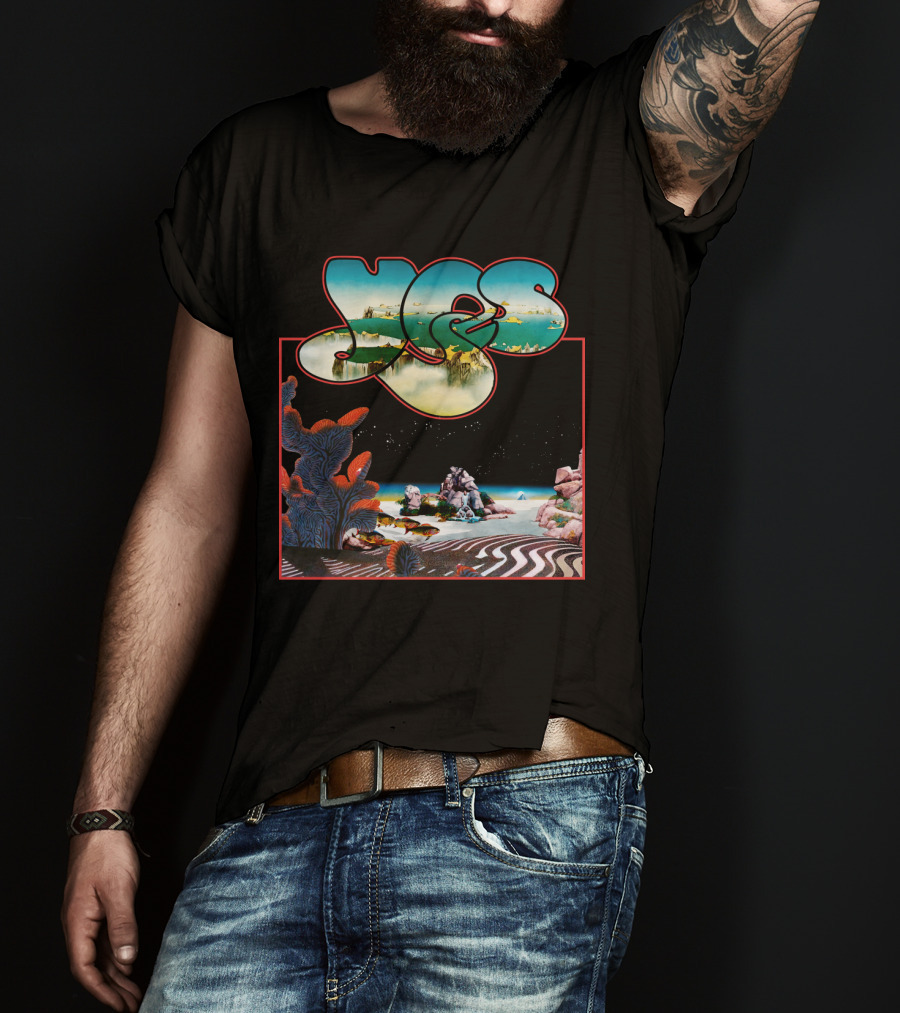 Yes Roger Dean Classic Album Art Ocean Landscape T-Shirt