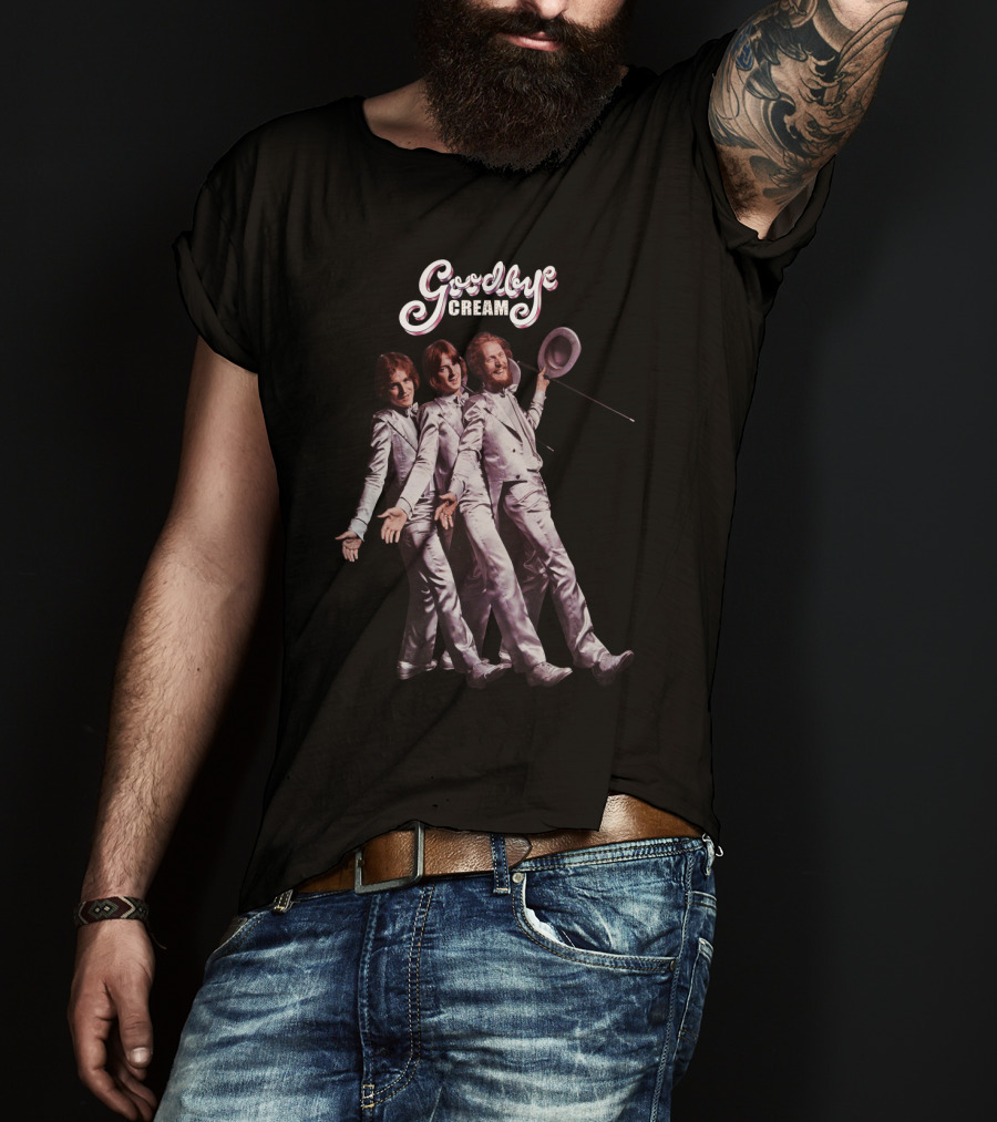 Goodbye Cream Band Iconic Farewell Tour White Suits Pose T-Shirt