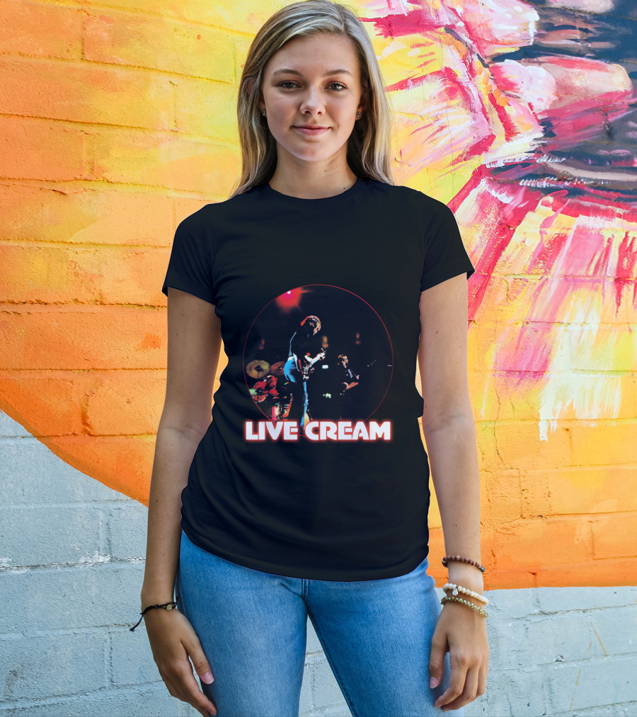 Live Cream Concert Performance Circular Visual T-Shirt