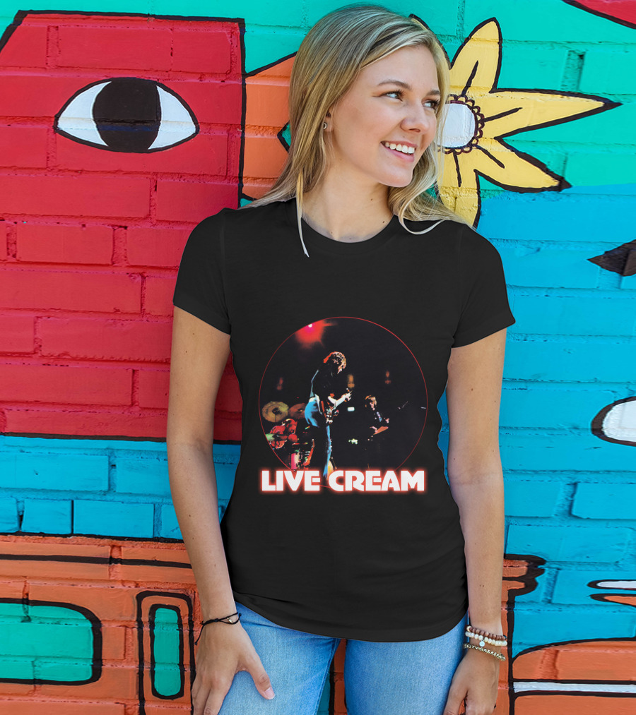 Live Cream Concert Performance Circular Visual T-Shirt