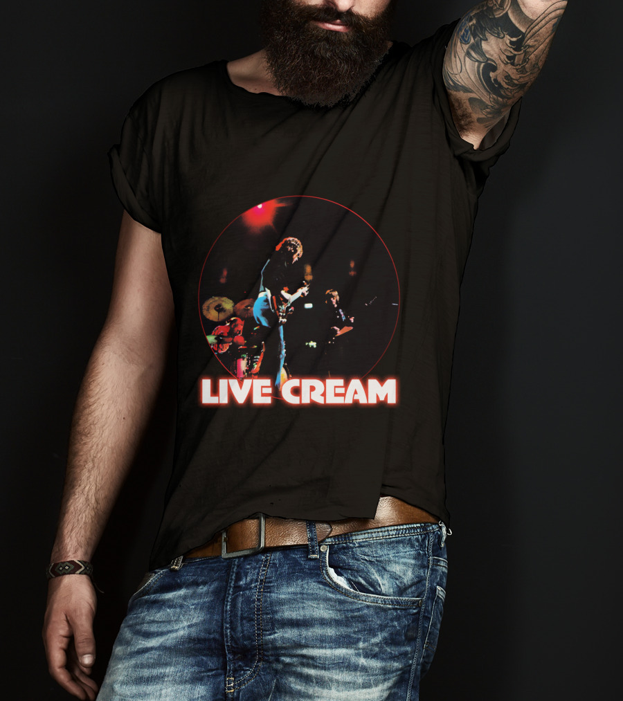 Live Cream Concert Performance Circular Visual T-Shirt